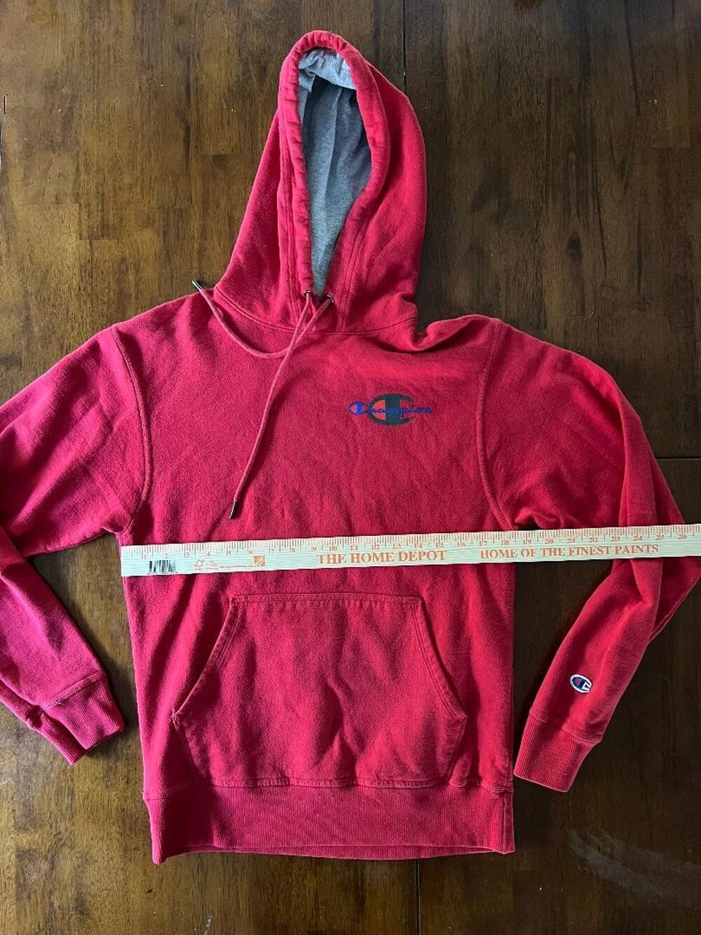 Mens Classic Vintage Champion Hooded Sweatshirt, Size S